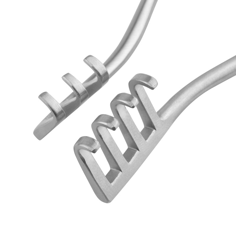 Retractor Weitlaner - 3 x 4 Teeth, (Length: 130mm, Form: blunt) 