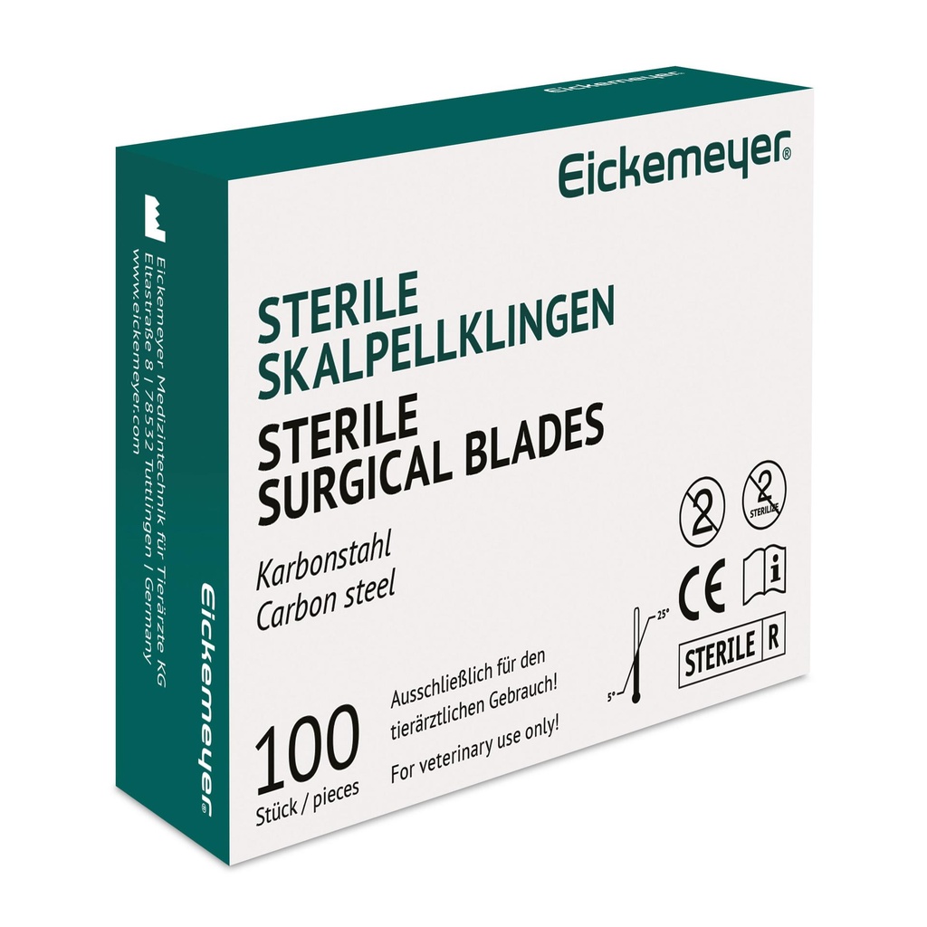 Scalpel blades standard, # 21, sterile Box of 100 pcs.