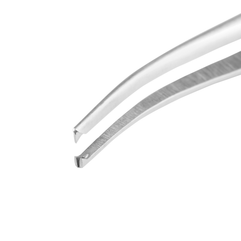 GRÄFE Iris Forceps - 1 x 2 Teeth (curved)