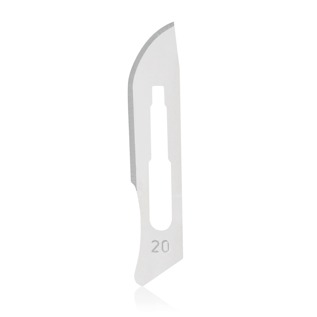 Scalpel blades standard, # 20, sterile Box of 100 pcs.