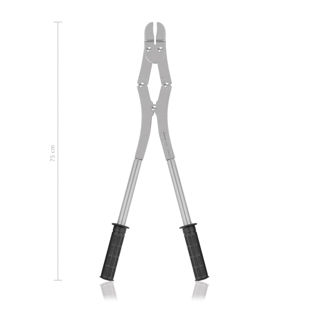 Compound molar cutter, stainless steel straight head, removable handles
