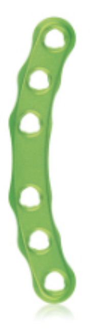 EickLoxx Small Contour 2.2 mm C-plate, 6-hole