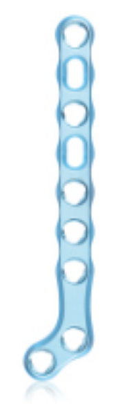 EickLoxx Small Contour 3.0 mm hockey plate LEFT, 9 holes