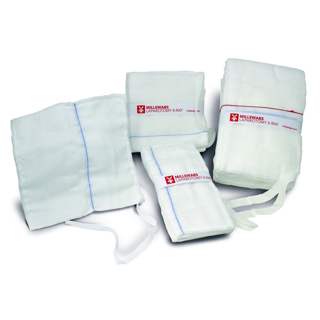 Millpledge MILLSWABS LAP'TOMY 12'' x 12'' - 12ply (pk 5)