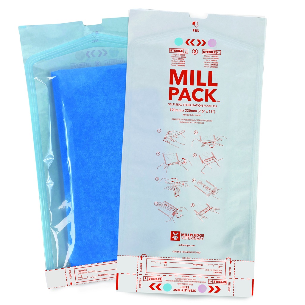 Millpledge Millpack SS Pouch 7.5'' x 13'' (pk200)