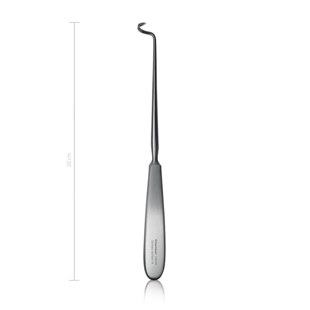 Deschamps Needle - Right Hand (Small left curve, 20cm, Sharp)