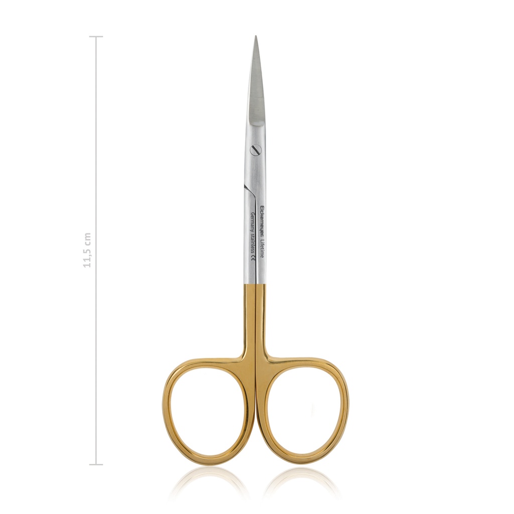 Iris Scissors (TC) (Length: 115mm, Form: straight)