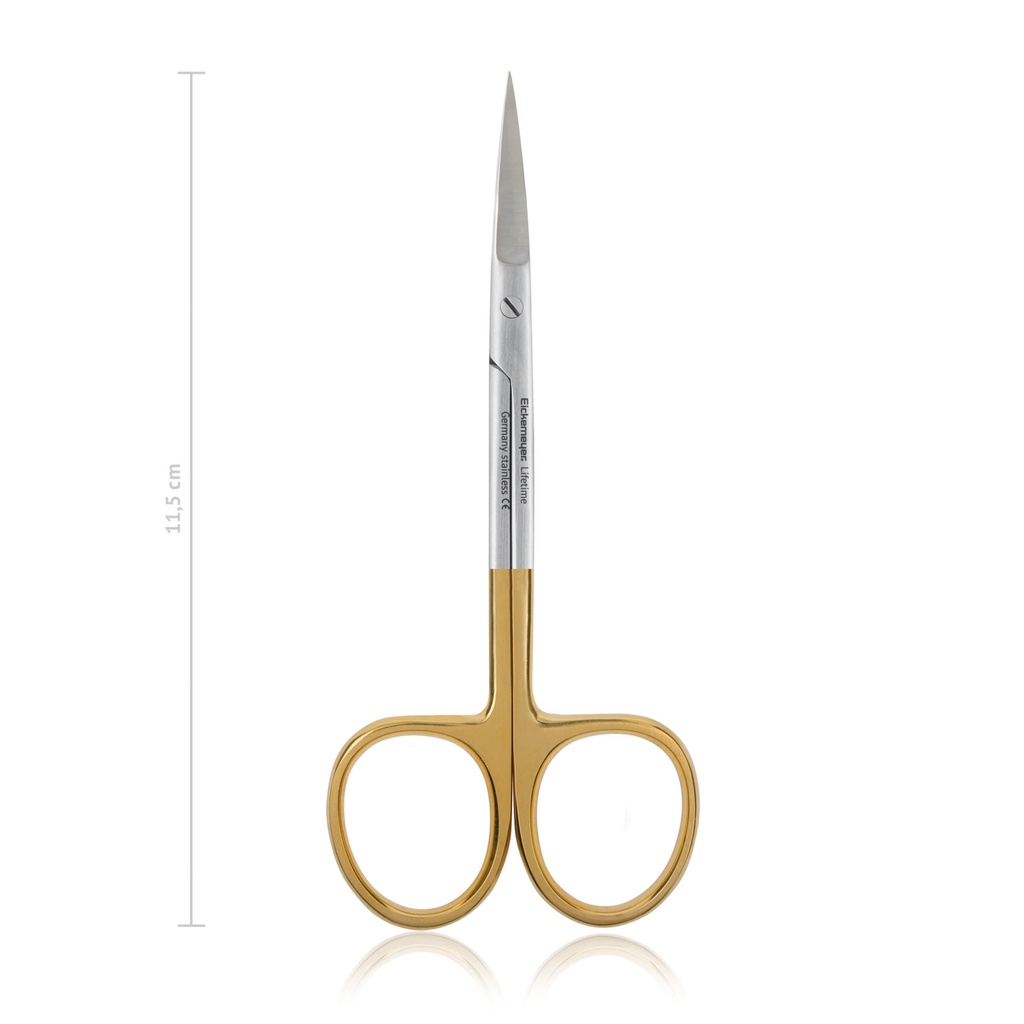 Iris Scissors (TC) (Length: 115mm, Form: curved)