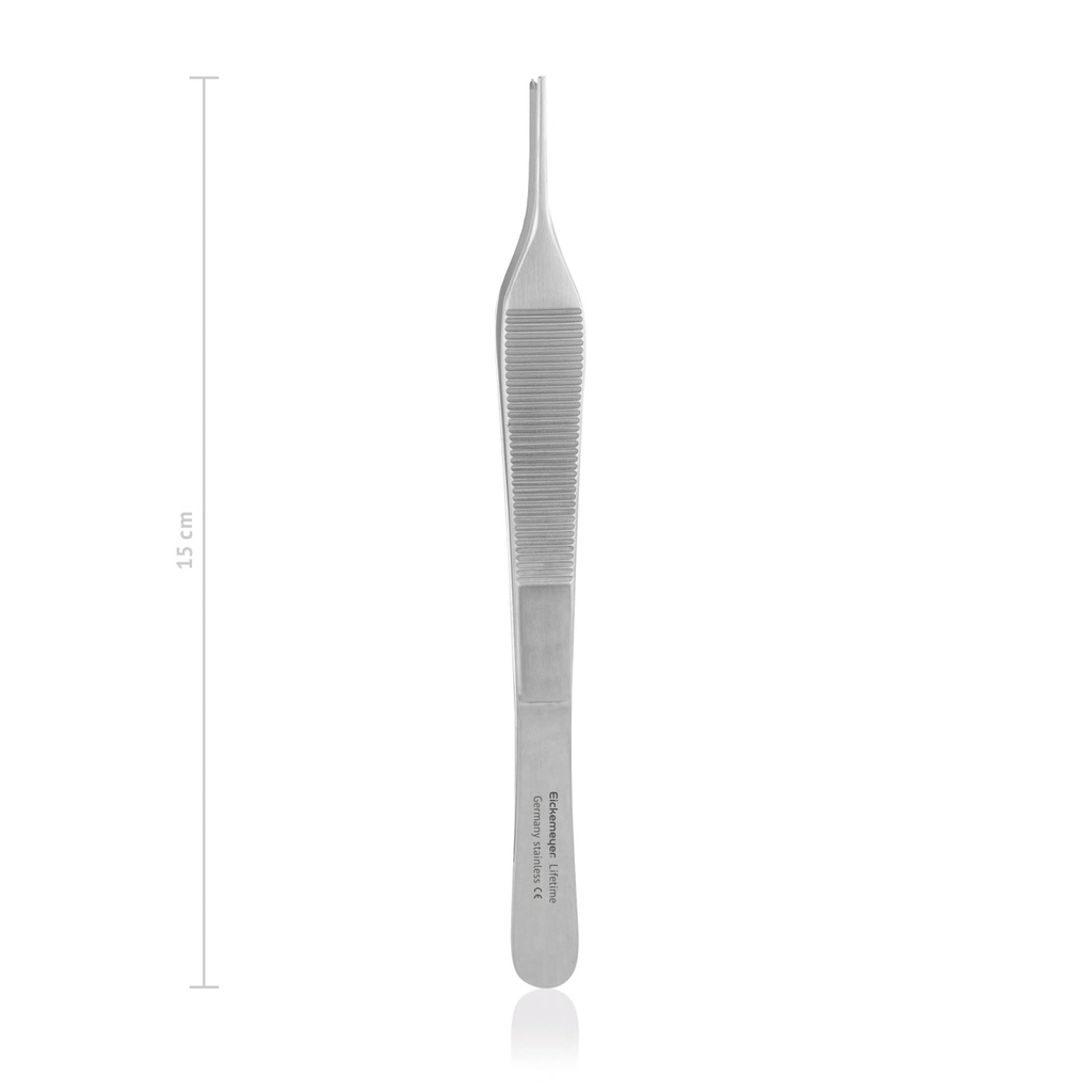Tissue Forceps Adson - Robust, 1 x 2 Teeth, (Length: 150mm)