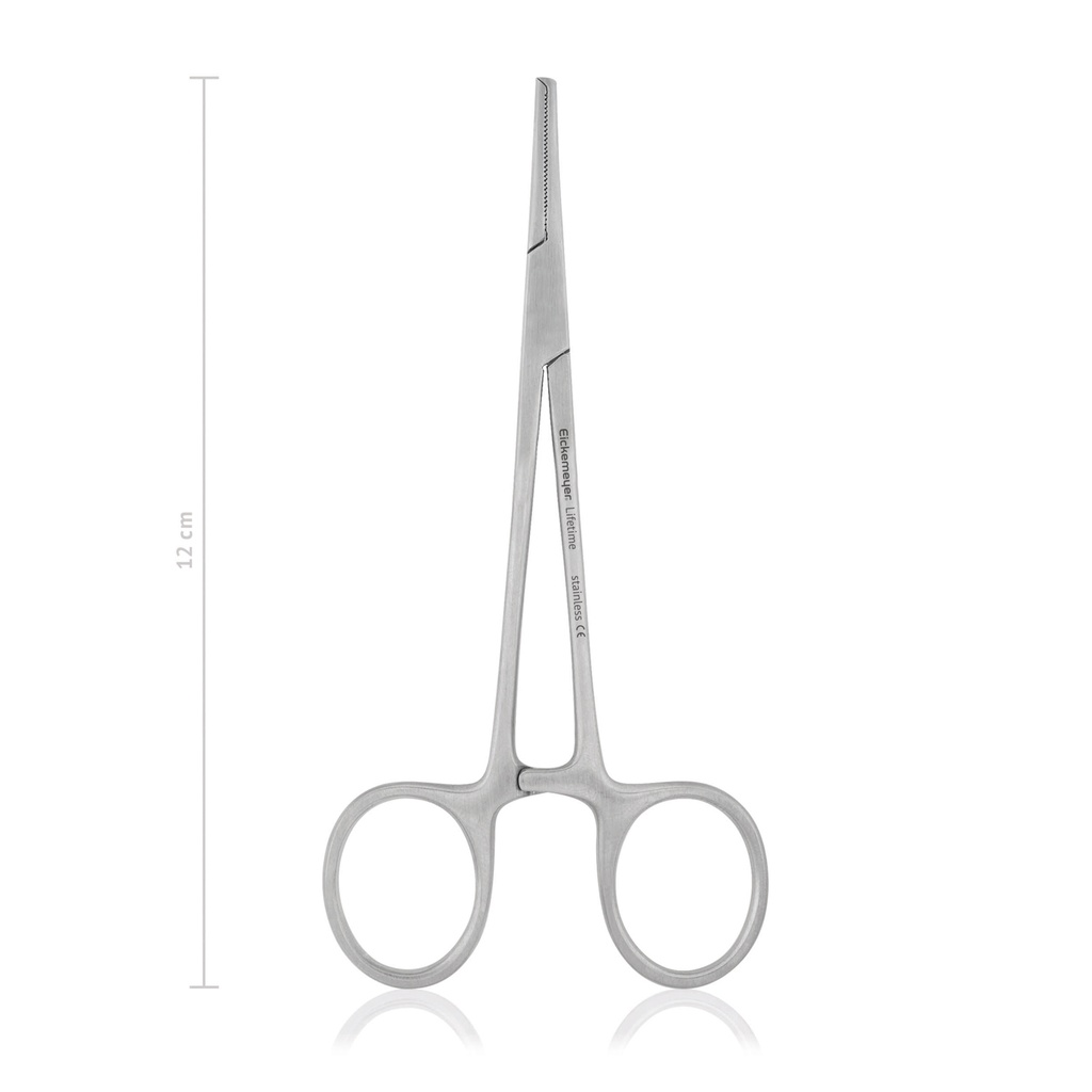 Artery Forceps Halstead-Mosquito - Basic (1 x 2 Teeth, Length: 120mm, Form: straight) 