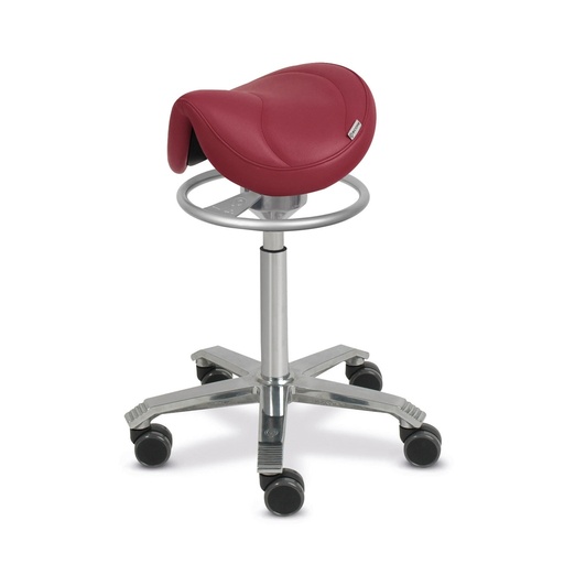 [6101010018] SCORE® AMAZONE Saddle Stool (Burgundy, w Balance)