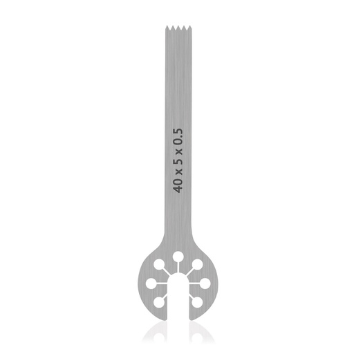 [195040] Saw Blade for OrthoVet PRO/OrthoVet PLUS with AESCULAP connection, St/St, L40 x W5 x H0.5mm