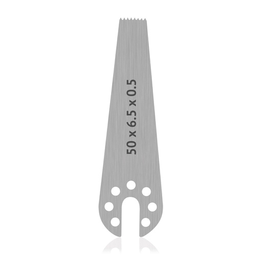 [196130] OrthoVet Saw Blade with AESCULAP Connection, dimensions (in mm): L 50 x W 6.5 x H 0.5