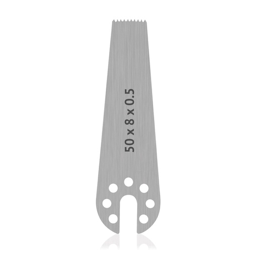 [196140] OrthoVet Saw Blade with AESCULAP Connection, dimensions (in mm): L 50 x W 8 x H 0.5