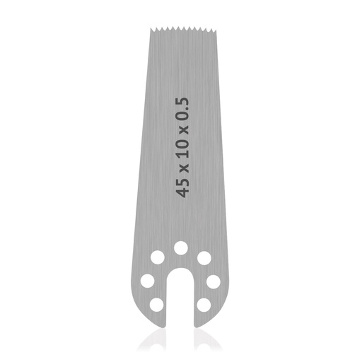 [196150] OrthoVet Saw Blade with AESCULAP Connection, dimensions (in mm): L 45 x W 10 x H 0.5