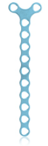 [197415] EickLoxx Micro Bone Plate, Y-plate, 12 holes, system 1.0, light blue, dimensions (in mm): L 44.5 x W 3.5 x H 1.0
