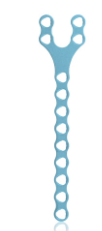 [197416] EickLoxx Micro Bone Plate, Y-plate, 13 holes, system 1.0, light blue, dimensions (in mm): L 48.5 x W 3.5 x H 1.0