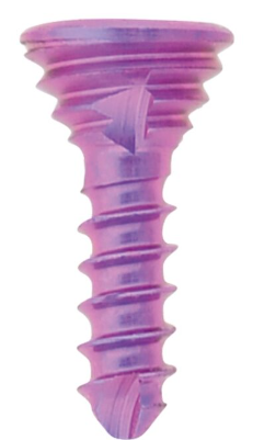 [197426] Titanium Locking Screw, Ø 1.2 x L 5 mm, multi-directional, magenta, Torx 6, self-drilling, self-tapping