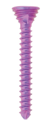 [197431] Titanium Locking Screw, Ø 1.2 x L 10 mm, multi-directional, magenta, Torx 6, self-drilling, self-tapping