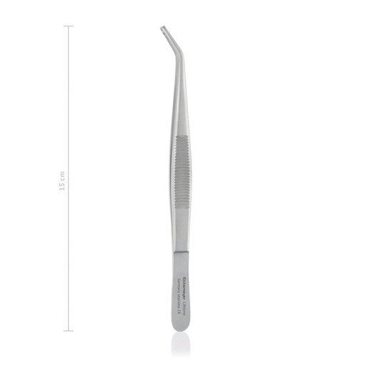 [185779] Plate and Screw Holding Forceps, stainless steel, angled, L 150 mm