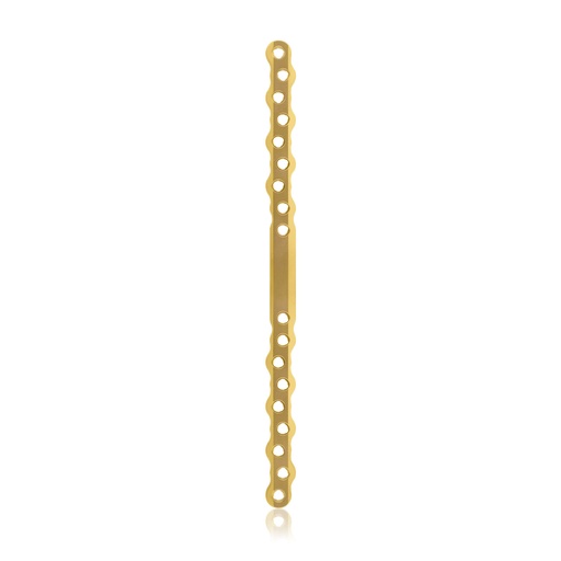[187759] EickLoxx S-Type bone plate 18-hole, 212 x 12 x 4.5mm (Gold)
