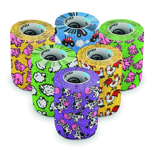[AC07499A] Millpledge Rapz Funny Farm Vty Pack 4'' (pk 12)