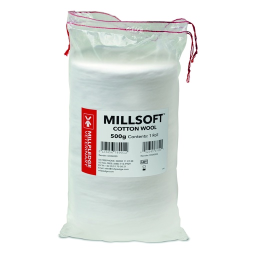[DX04050A] Millpledge Millsoft Cotton Roll 1lb (pk 1)