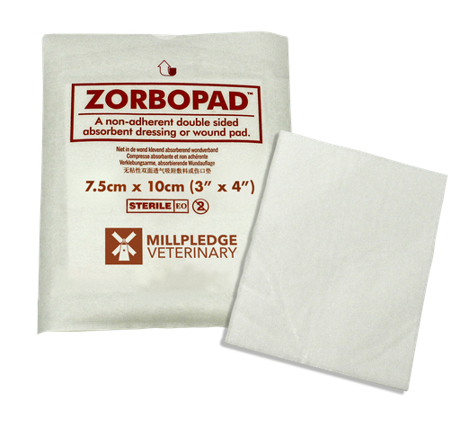 [KB01087A] Millpledge Zorbopad 3'' x 4'' (pk 50)