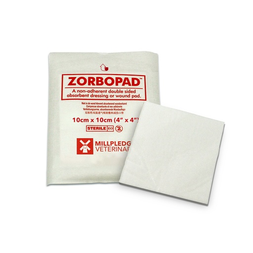 [KB01100A] Millpledge Zorbopad 4'' (pk 100)