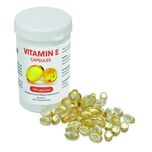 [TV08451A] Millpledge Vitamin E Capsules (pk 100)
