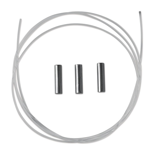 [194095] Set of 3 crimp tubes 10mm and Nylon 50cm (for animals up to 10 kg)