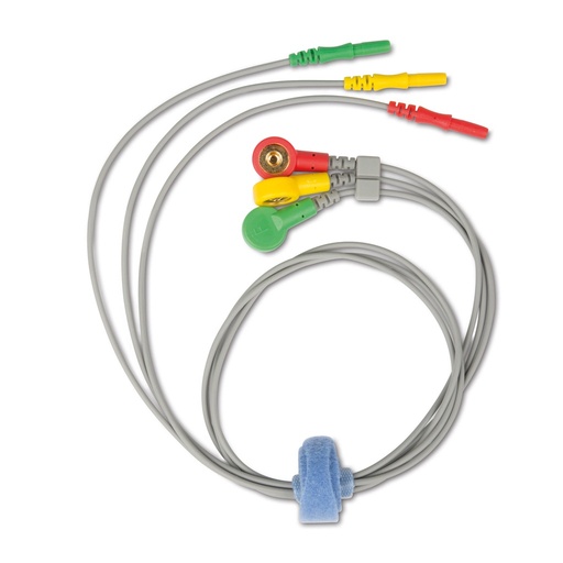 [E32187009] ECG Cable Snap-On Connectors 3 Lines for LifeVet® Monitor 321870