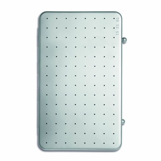 [151504] | Discontinued | Needle case with holes, 7 compartments (50 X 95 X 13 mm)