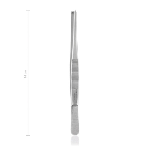 [972114] Tissue Forceps Rat Tooth - Basic - 1 x 2 Teeth, (Length: 140mm)