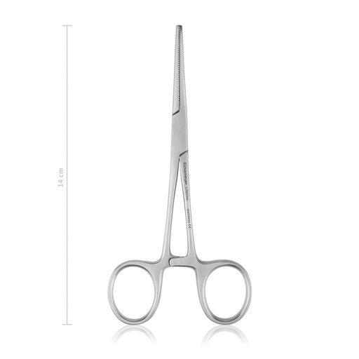 [974014] Artery Forceps Rochester-Ochsner (Kocher) - Basic(Length: 140mm, Form: straight) 