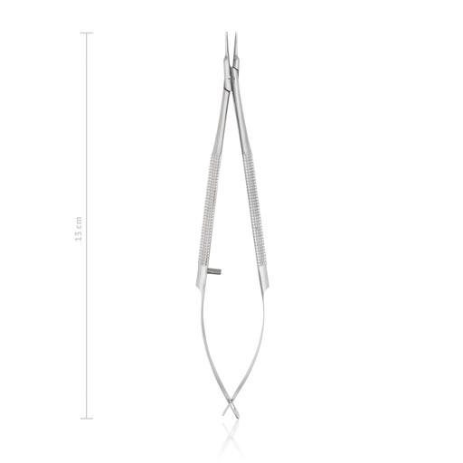 [173012] BARRAQUER Needle Holder (Length: 130mm, Form: curved) 