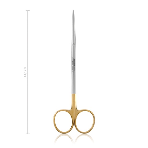 [116514] METZENBAUM-Fino Scissors (TC) Delicate, (Length: 145mm, Form: curved)