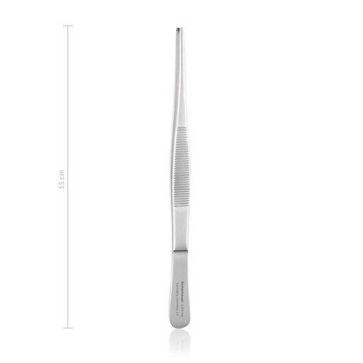 [133315] Tissue Forceps Rat Tooth - Robust, 1 x 2 Teeth, (Length: 150mm) 