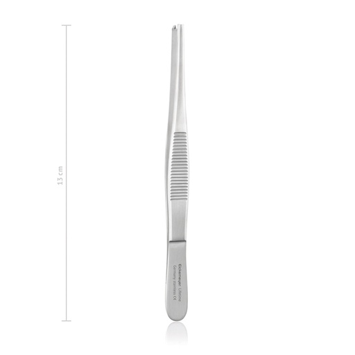 [133213] Tissue Forceps Rat Tooth - Standard, 1 x 2 Teeth, (Length: 130mm) 