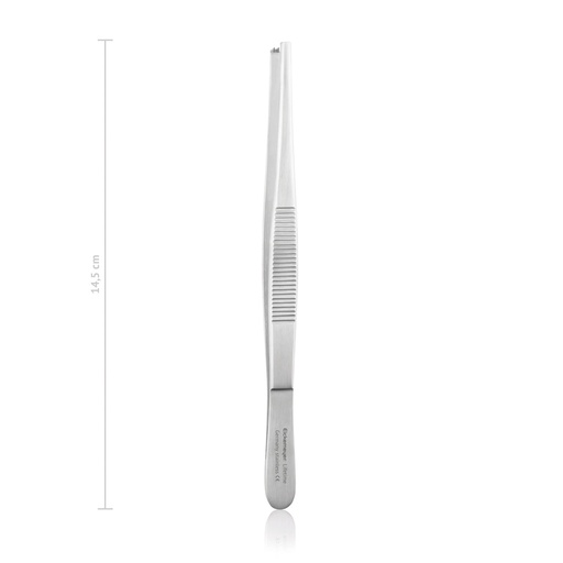 [133414] Tissue Forceps Rat Tooth - Standard, 2 x 3 Teeth, (Length: 145mm) 