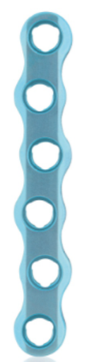 [187740] EickLoxx Large Bone Plate - 6-hole (L: 60mm) Light Blue