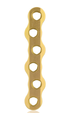 [187750] EickLoxx Large Bone Plate - 6-hole (L:60mm) Gold