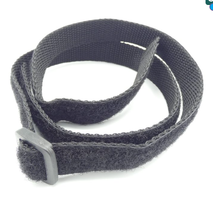 [605933] Velcro Strap For M/L/XL Pawsitioner - Black Long (eyelet in the middle)